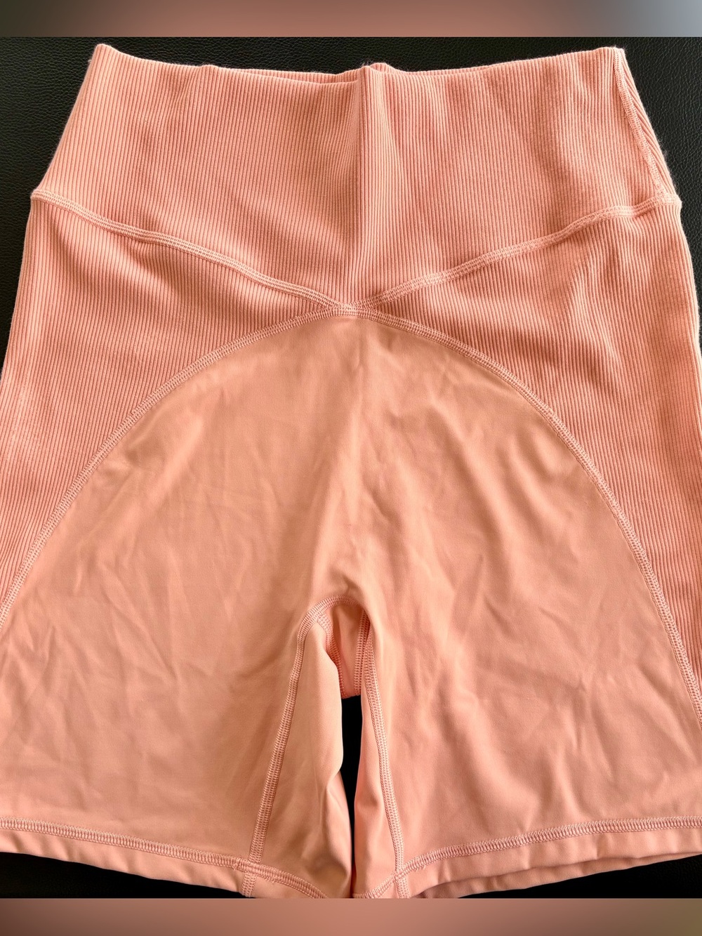 XL Aerie Like NEW Peach High-Waisted Biker Shorts - Picture 2 of 5